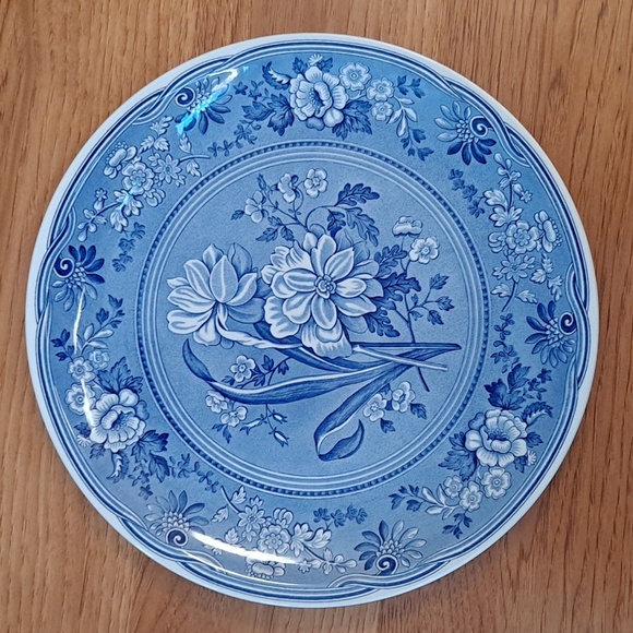 RARE Spode Blue Room Collection Botanical Cake Plate | Vintage 1990"s' - Picture 6 of 7
